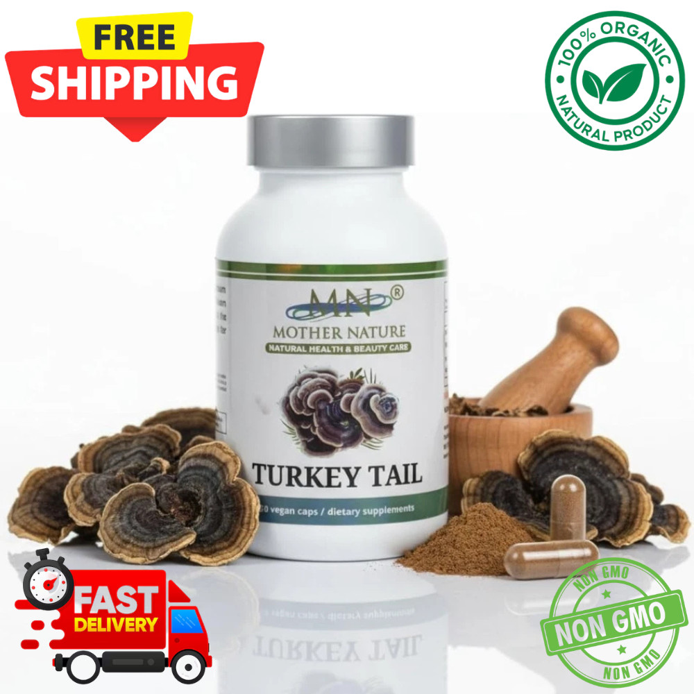 Mother Nature Turkey Tail Healthy Gut Mushroom Capsules — Mushroom Supplement