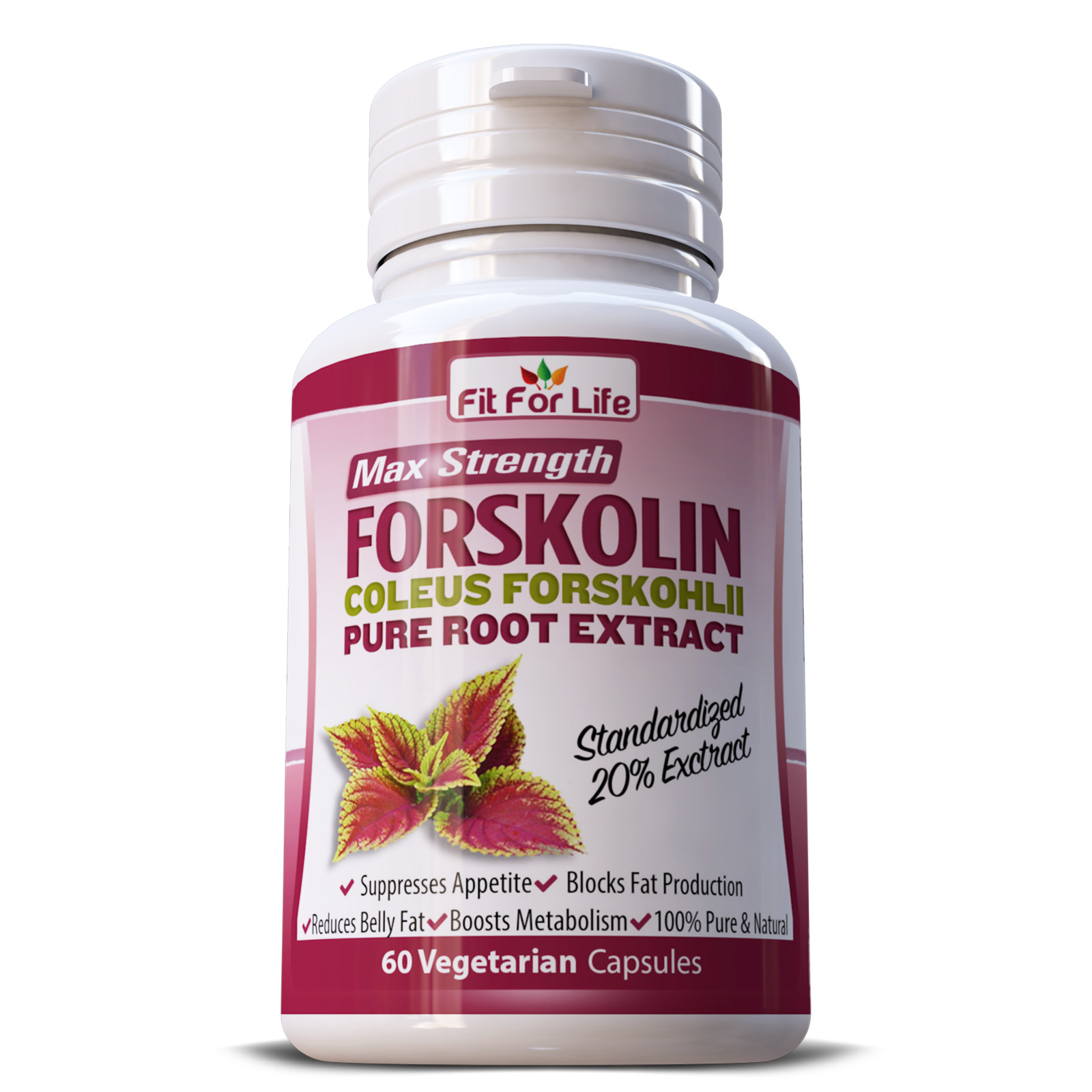 NATURAL FORSKOLIN Lean & Tone Weight Loss Management Supplement Pills 60 Caps