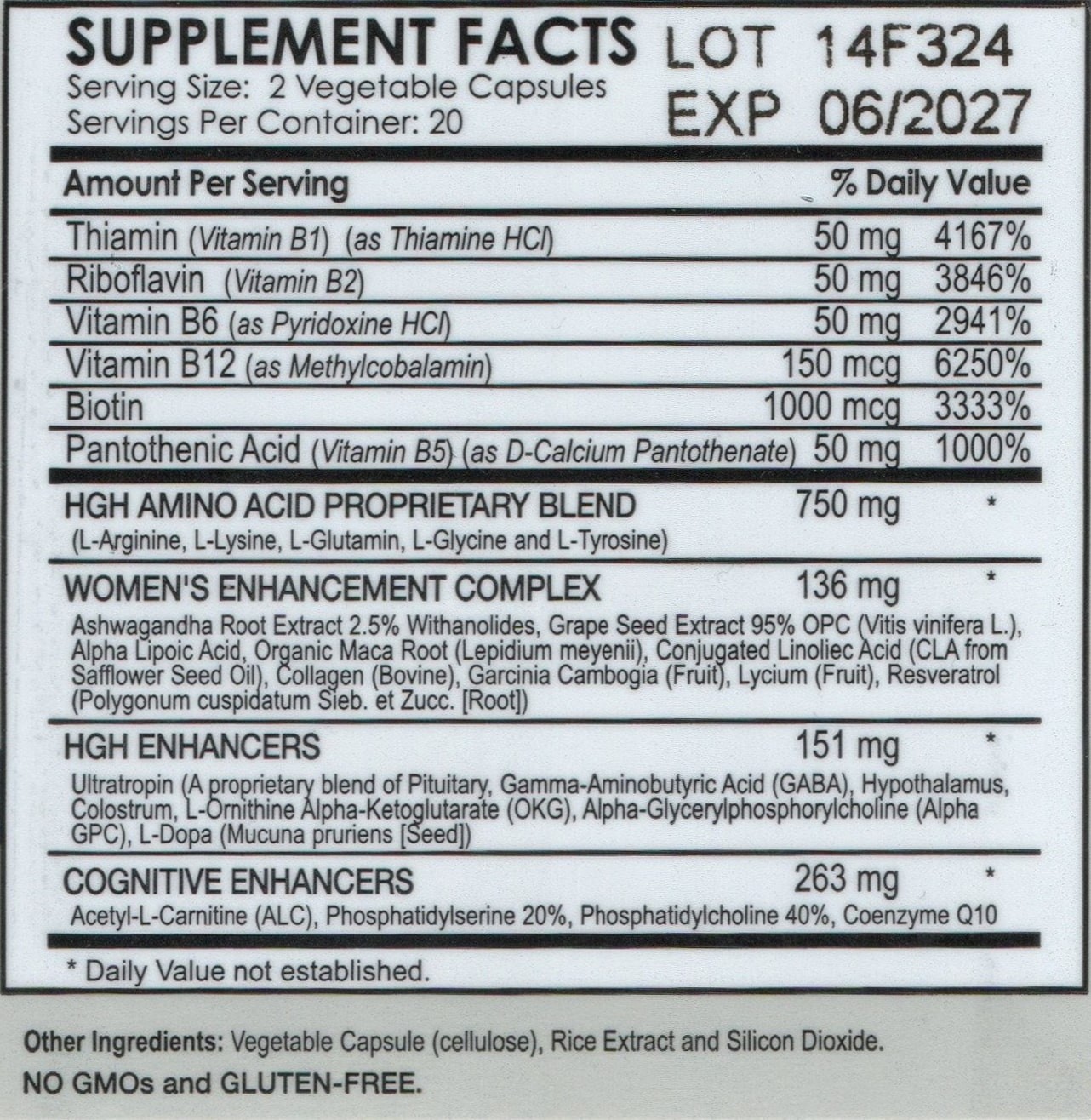 GH Hormone Boost Product For Women – Capsules Organic ( Safe, Effective, Works )