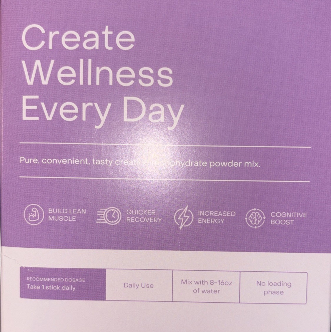 Creapure “Create” Mixed Berry 30 On-the-go Packets Creatine Monohydrate Sticks