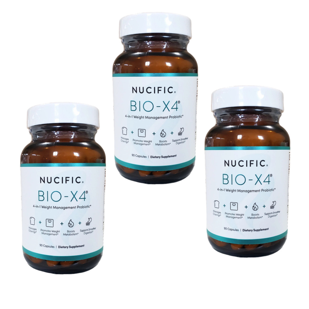 Nucific BIO-X4 Probiotic Dietary Supplement 90 Capsules Each 3 Pack New Sealed