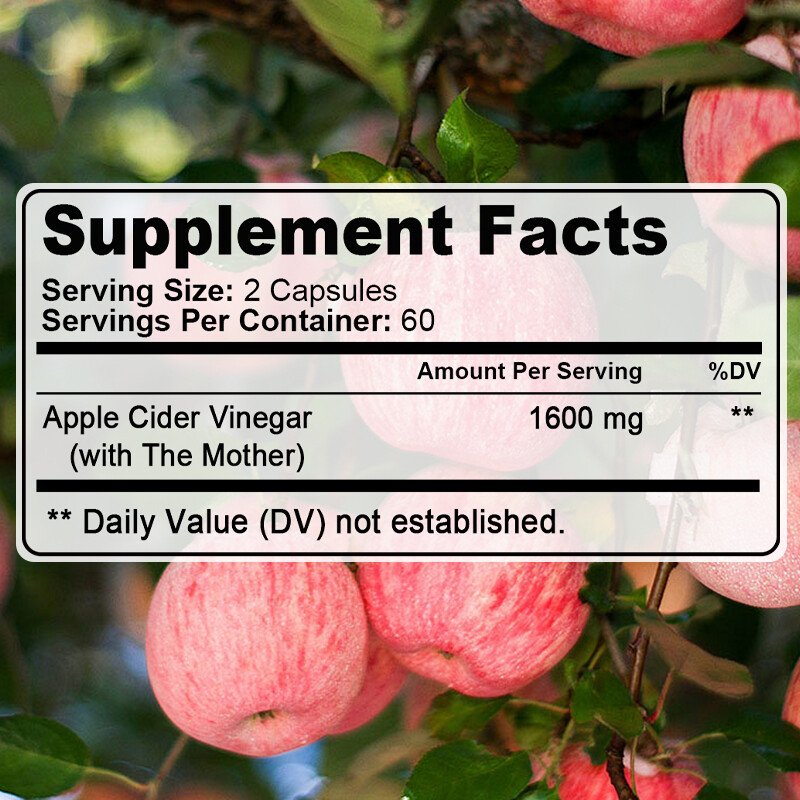 Apple Cider Vinegar Capsules – Detoxification, Weight Loss and Fat Reduction
