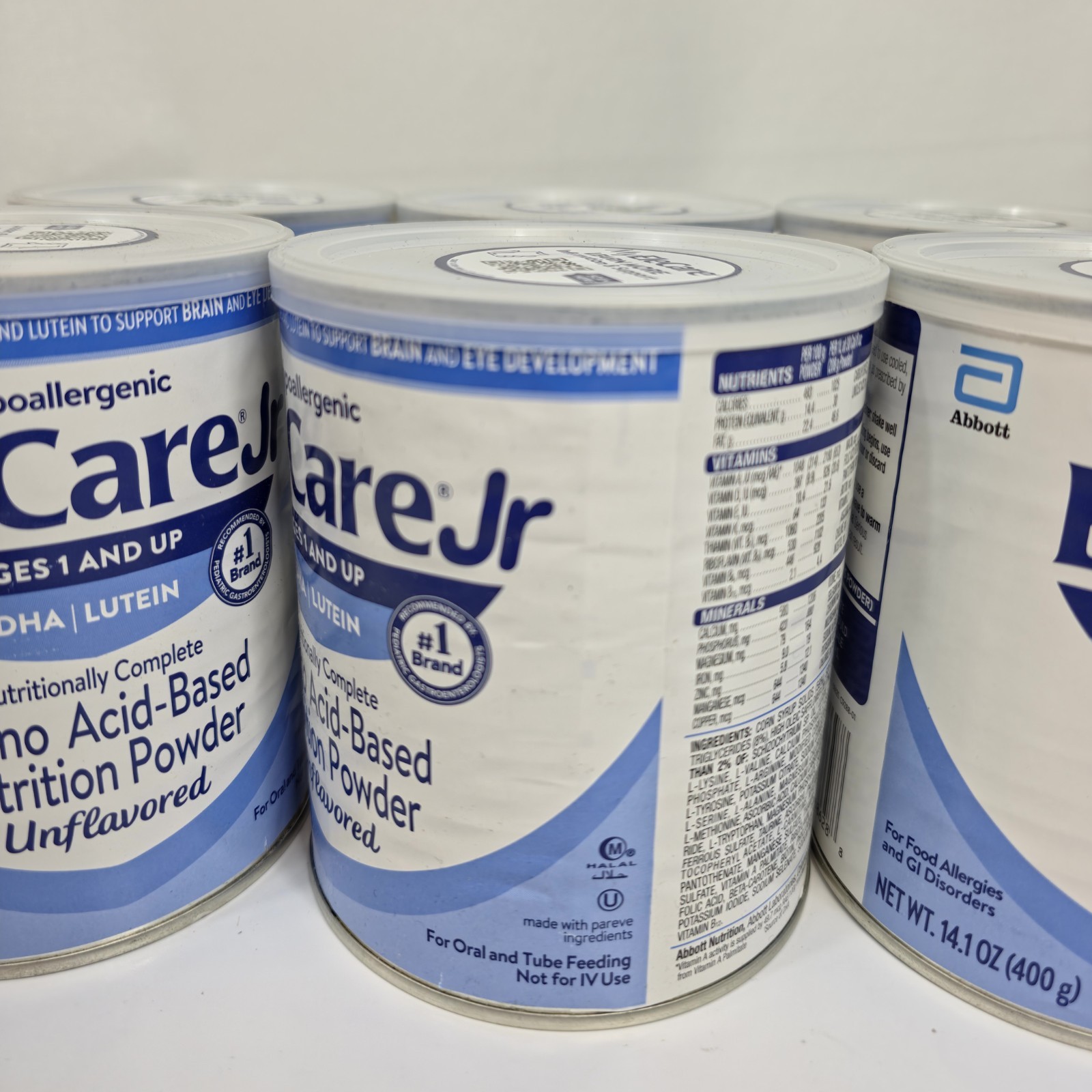 Abbott EleCare Jr Unflavored Amino Acid Nutrition Powder 14.1oz 6 Pack 09/2026