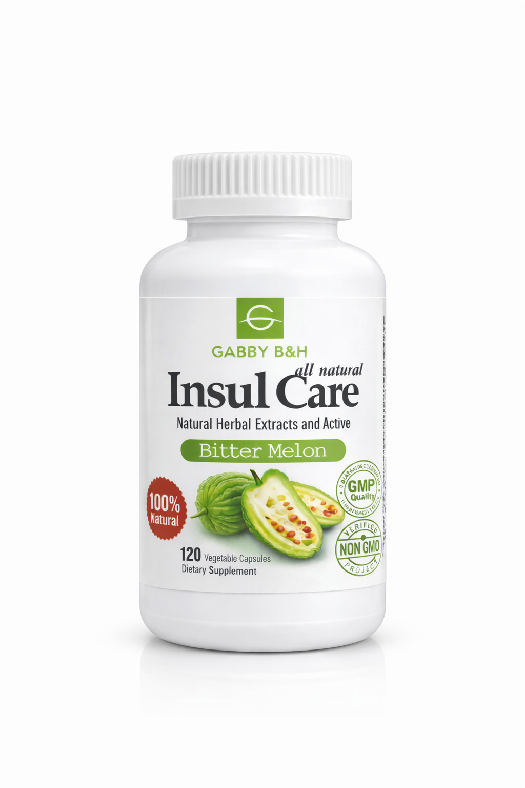 Insul Care Bitter Melon 500mg 120 Capsules Blood Sugar Support 10X Concentrated