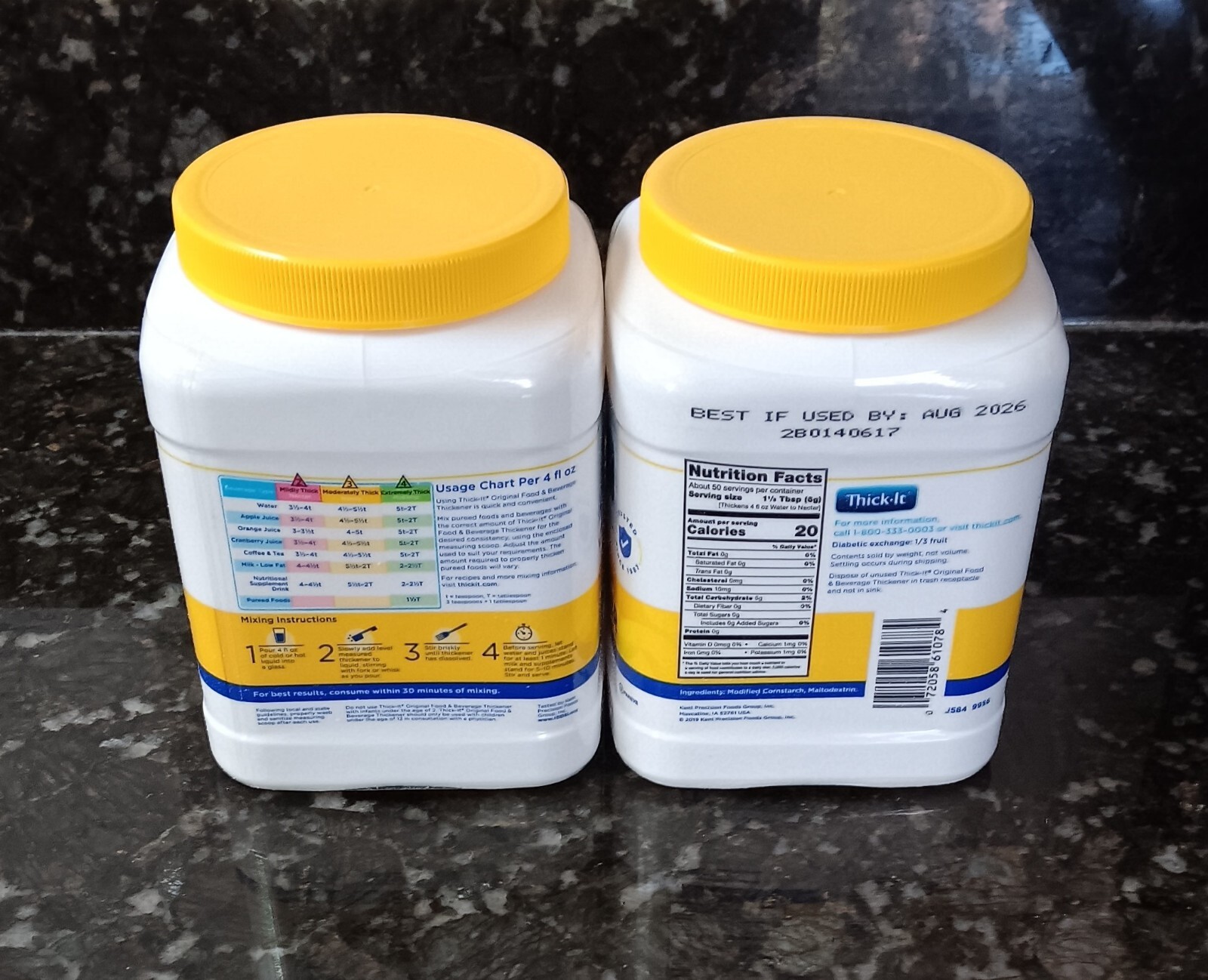 Thick-It Original Food & Drink Thickener Unflavored 10 oz. Canister 2 For $40