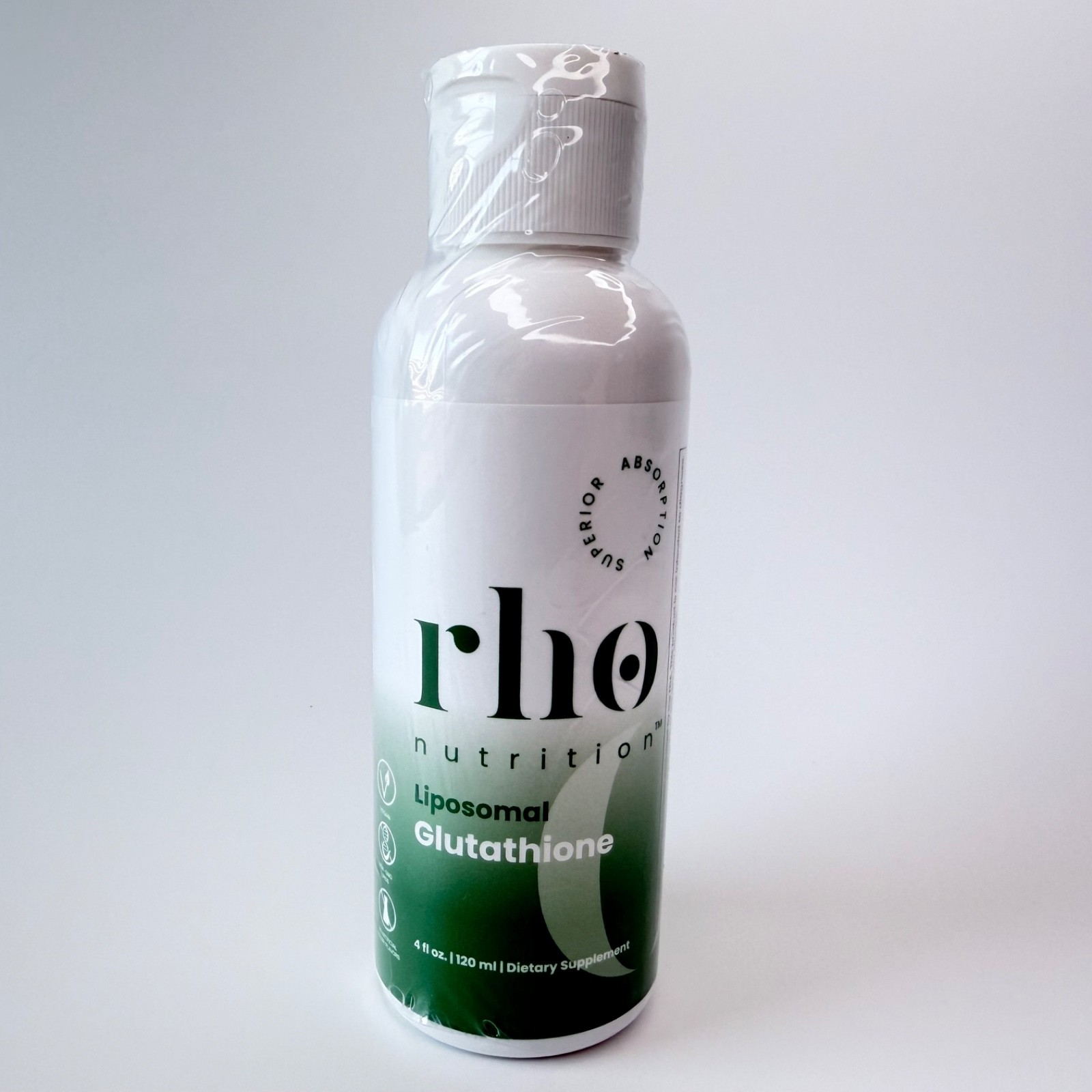 Rho Nutrition Liposomal Glutathione Antioxidant 4 fl oz/120 mL Sealed Exp 7/2027