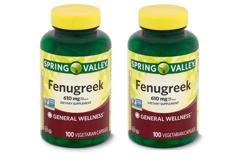 Spring Valley Fenugreek Dietary Supplement, 610 mg, 100 1 Count (Pack of 2)