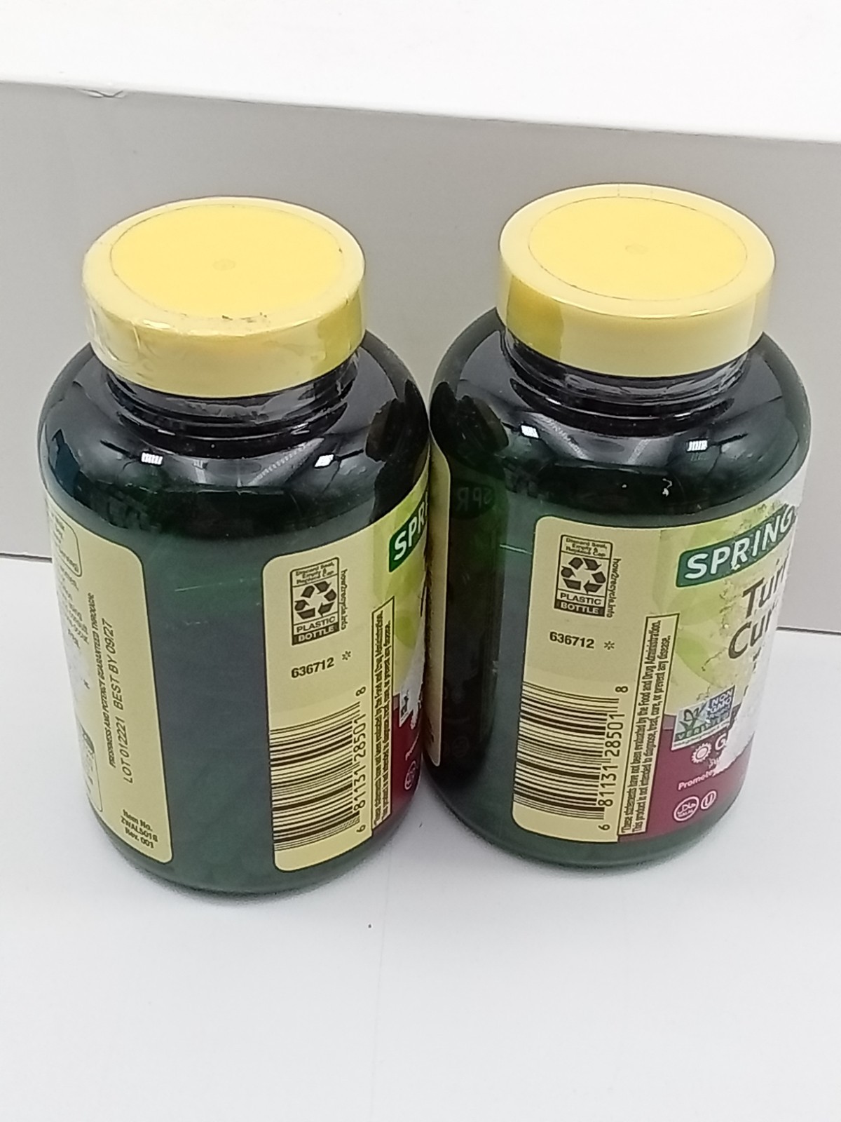 2X – Spring Valley Turmeric Curcumin w/Ginger Powder 500mg 180ct BB DATE 2027