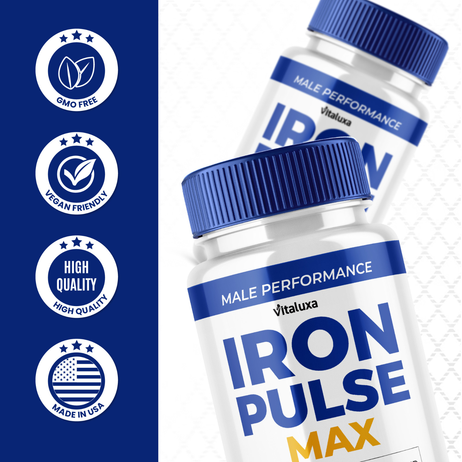 Iron Pulse Male Energy Pills, IronPulse for Men Health (60 Capsules)