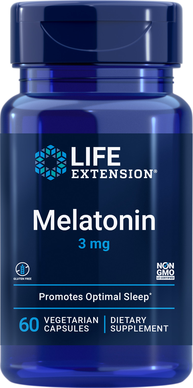 Life Extension MELATONIN 3 MG 60 VegCaps