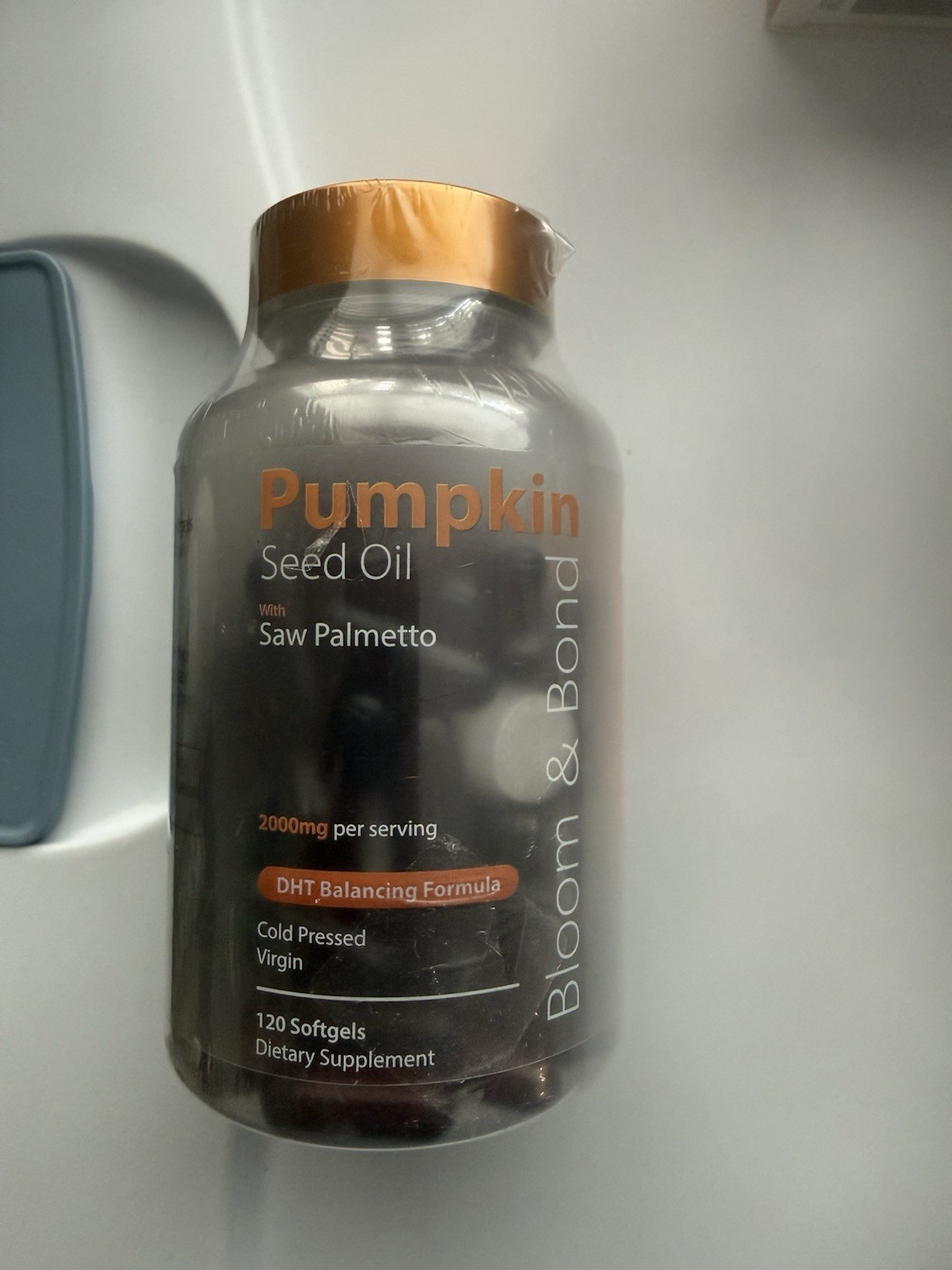 Bloom & Bond Pumpkin Seed Oil + Saw Palmetto 2000mg 120 Softgels Virgin