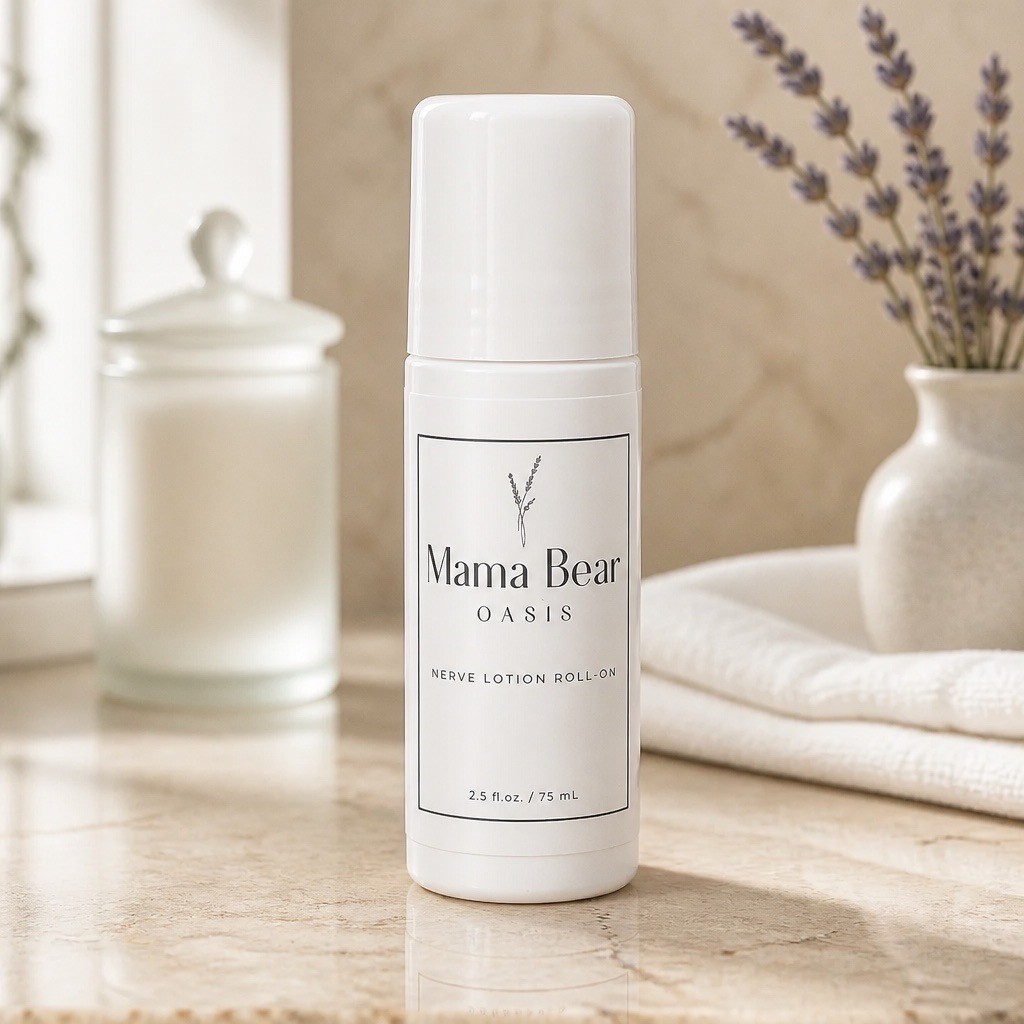 Mama Bear Oasis Nerve Lotion Roll-On Lavender Scent Arnica 2.5 fl oz 75 mL