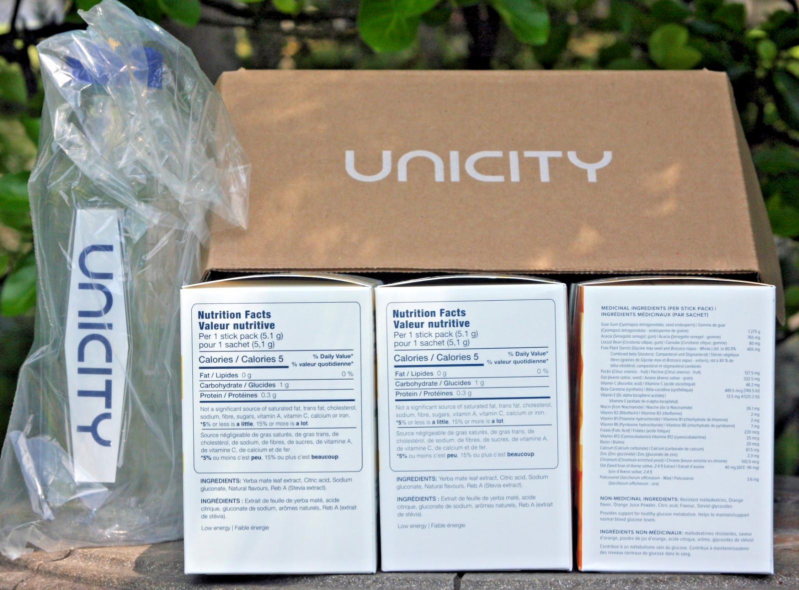 Unicity Feel Great System: (2) Unimate Lemon + (1) Orange Balance, 07/2027 Exp.