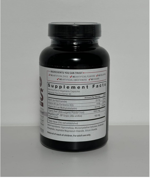 FORCE FACTOR Total Beets Blood Pressure Support Beet Root Capsules, 1800mg Organ