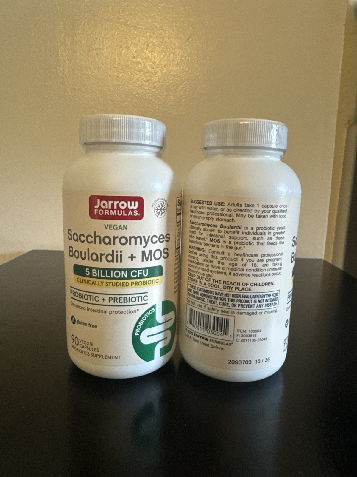 Jarrow Formulas Saccharomyces Boulardii and MOS Probiotics – 180 Capsules