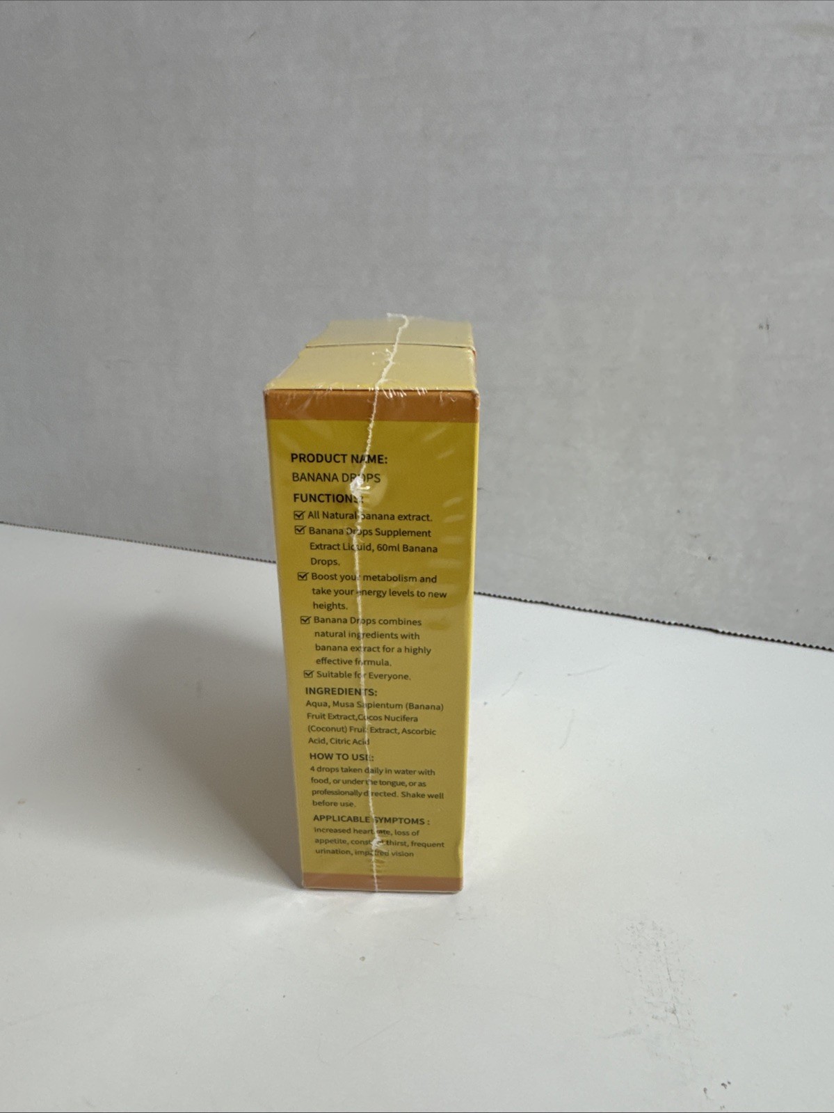 Banana Drops Weight Loss Liquid Supplement 2 oz (Lot of 2)