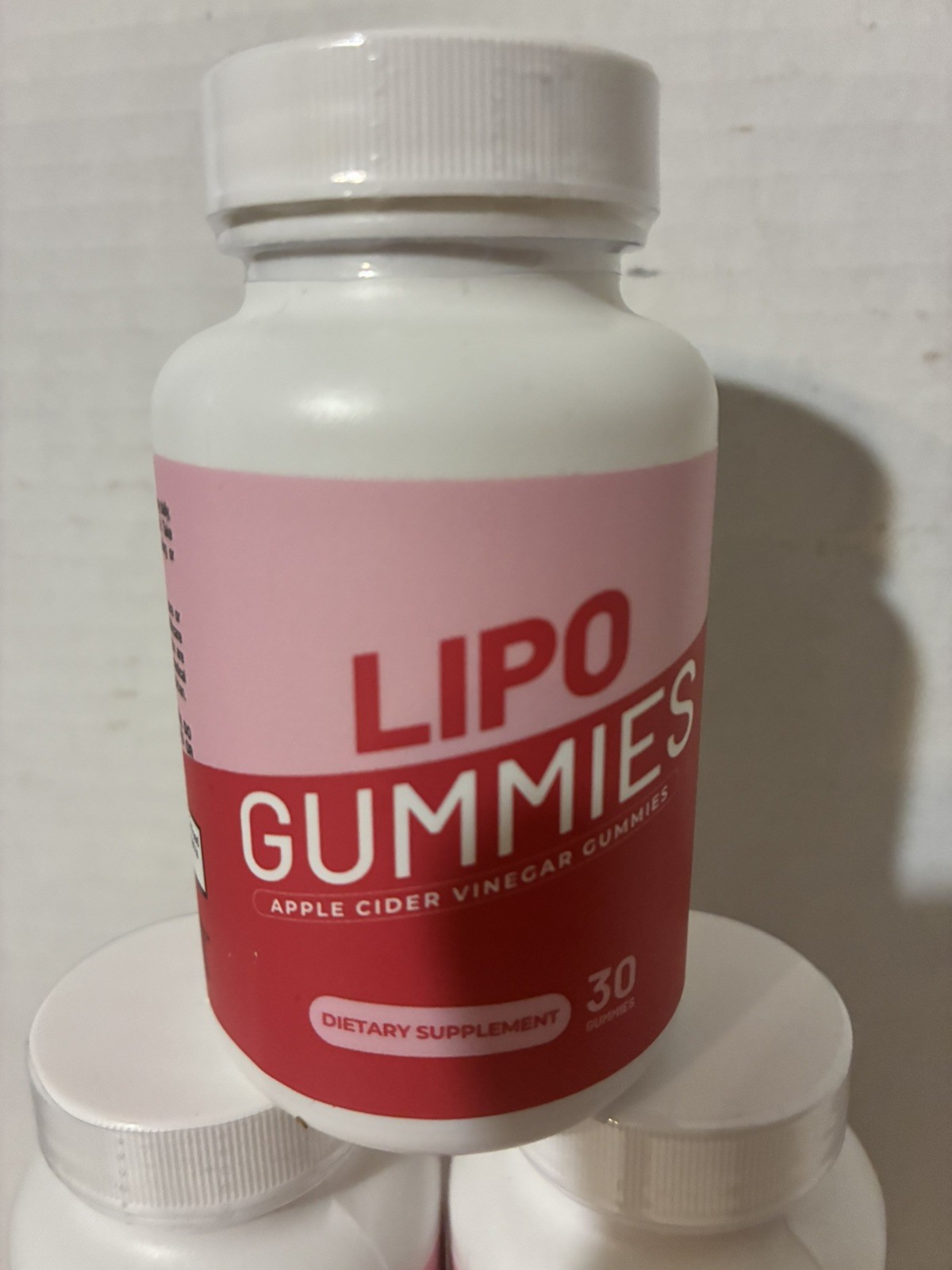 6 Lipo Gummies Apple Cider Vinegar Gummies 30 Gummies free shipping Exp 8/2026