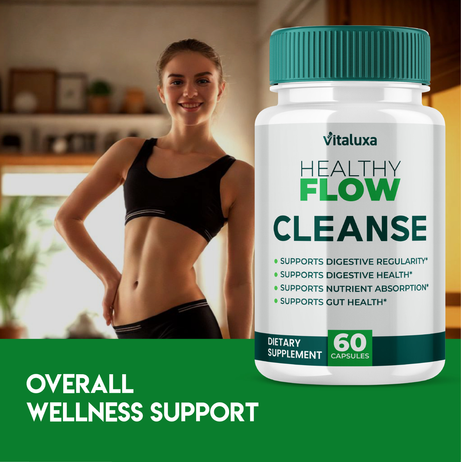 (2 Pack) Healthy Flow Cleanse Capsules, HealthyFlow Blood Support (120 Capsules)