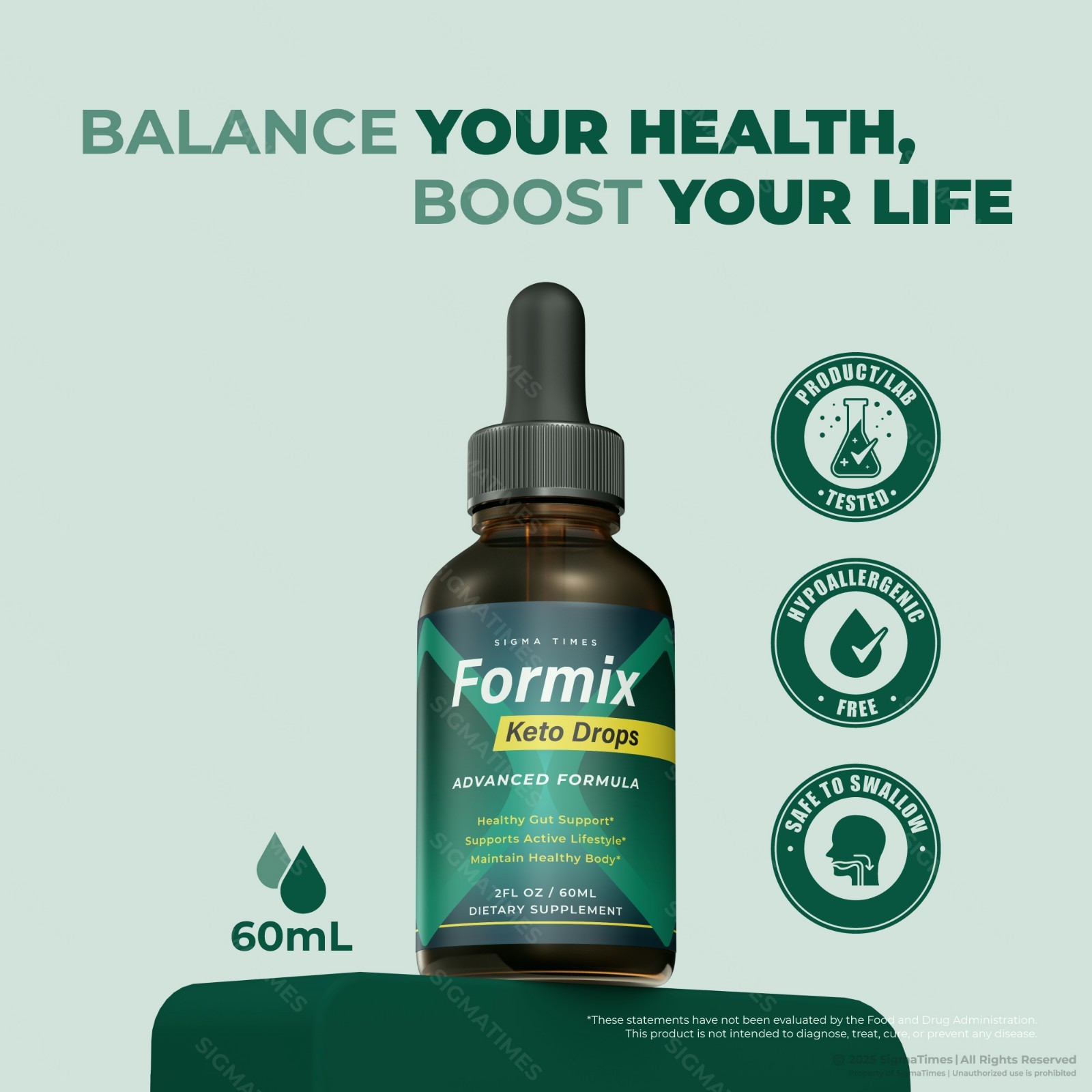 Formix Keto Drops, Advanced Liquid Supplement, Weight Loss & Energy (30 serving)