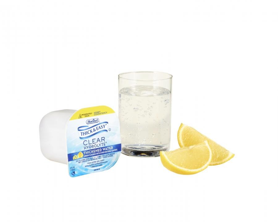 Hormel Thick & Easy Hydrolyte Thickened Water Lemon Honey Consist 4oz, 24 Count