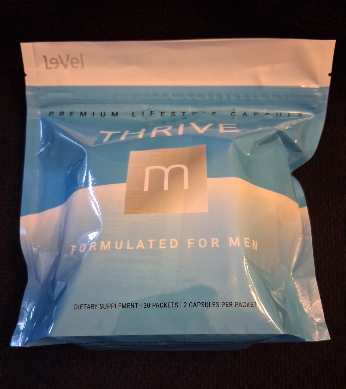 Le-Vel THRIVE m Men’s Dietary Supplement Capsules 60 Pills–30 Packets Of 2 Caps