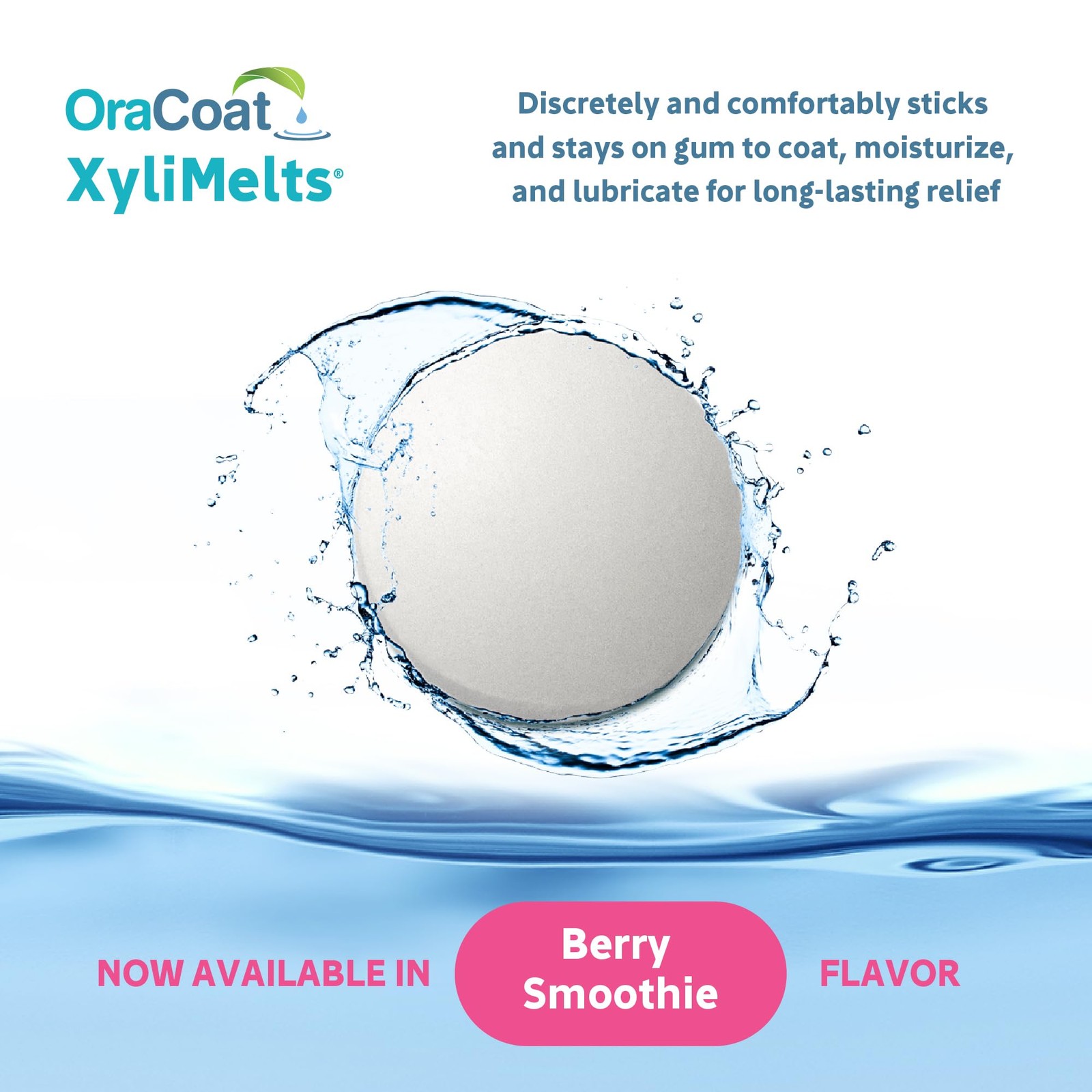 Oracoat XyliMelts for Dry Mouth Night Time or Day – 100 Count, mint