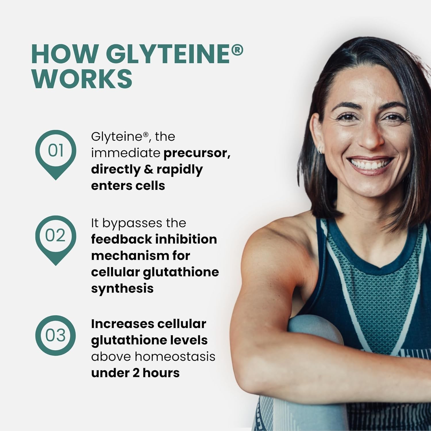 CONTINUAL-G Glyteine 400 mg Capsules Cellular‑Enhancing Glutathione Supplement