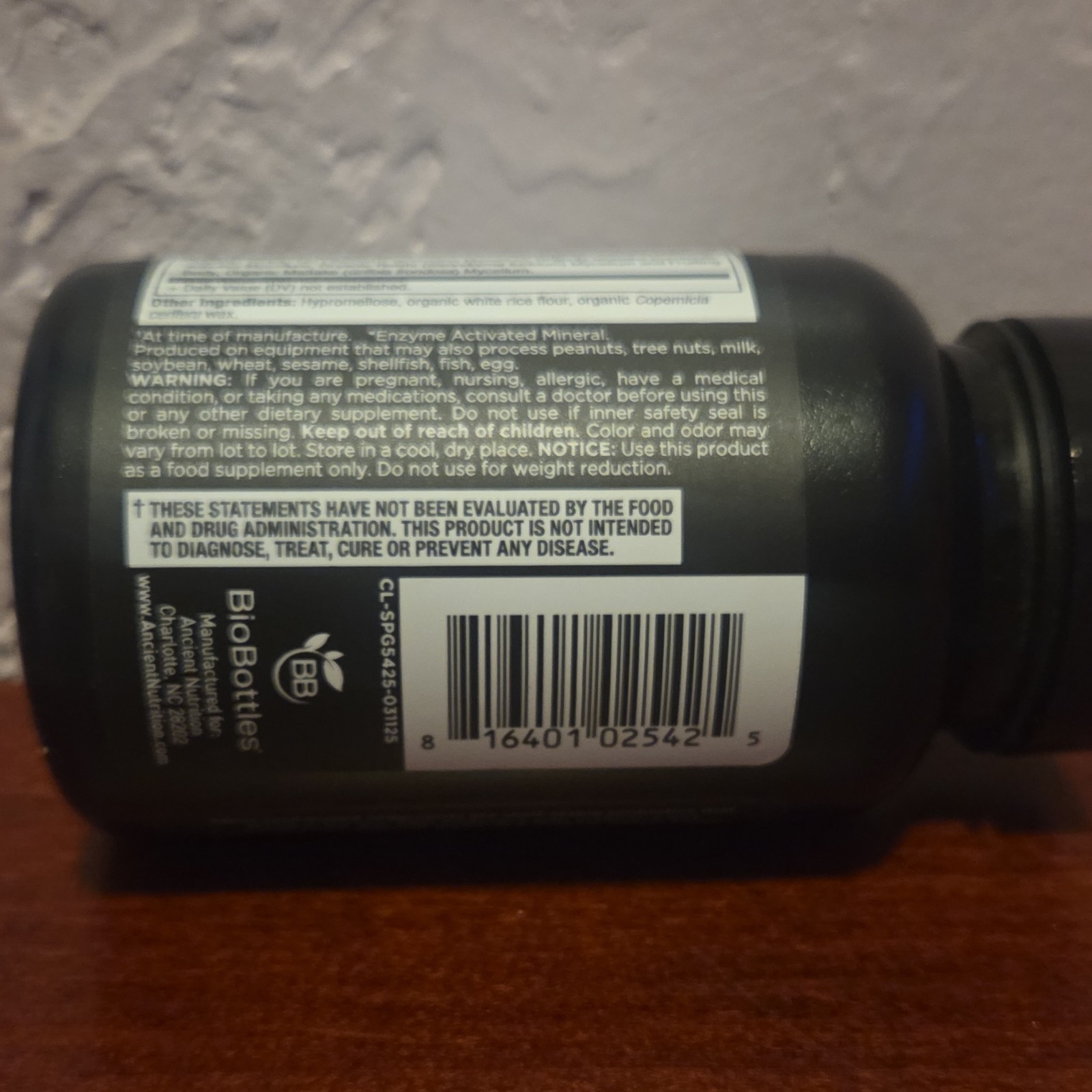Ancient Nutrition SBO Probiotics Magnesium Zinc Dairy-Free 60 Capsules Adult