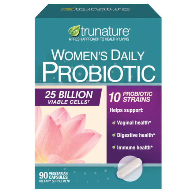 trunature Women’s Daily Probiotic 90 Capsules 25 Billion CFU Exp 07/26