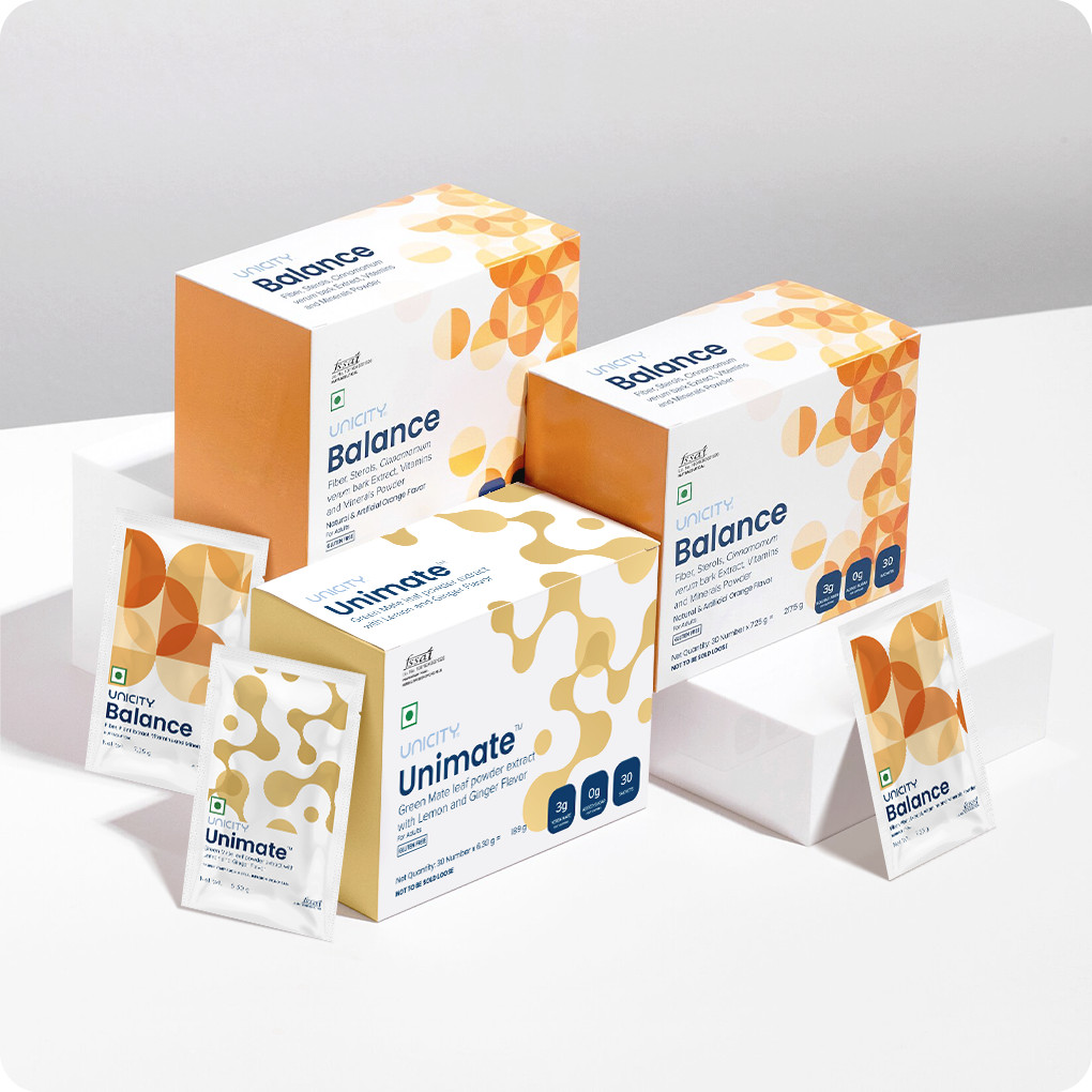 Unicity Feel Great Pack – Balance 60 Fibre Sticks + Unimate Lemon 30 Sachets