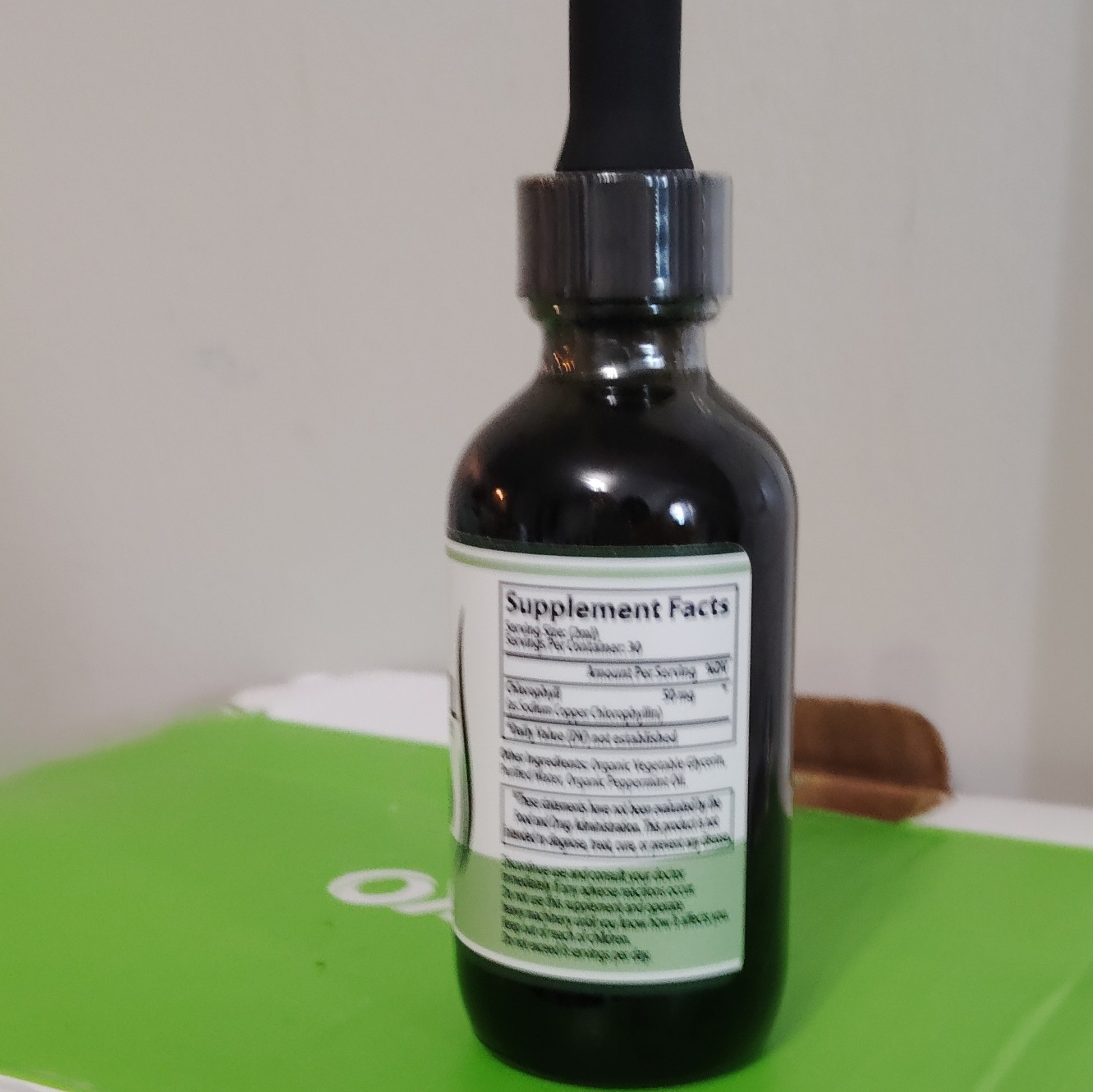 Double Wood Supplements Liquid Chlorophyll 1500mg Peppermint 2 fl oz