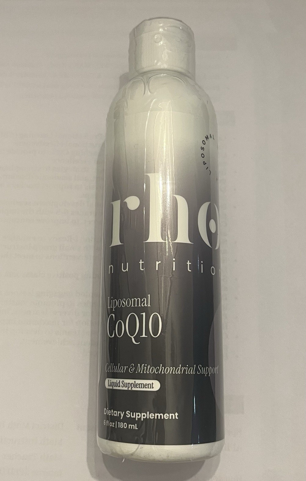 Rho Nutrition Liposomal CoQ10 Liquid, Cellular & Mitochondrial Support 6 oz