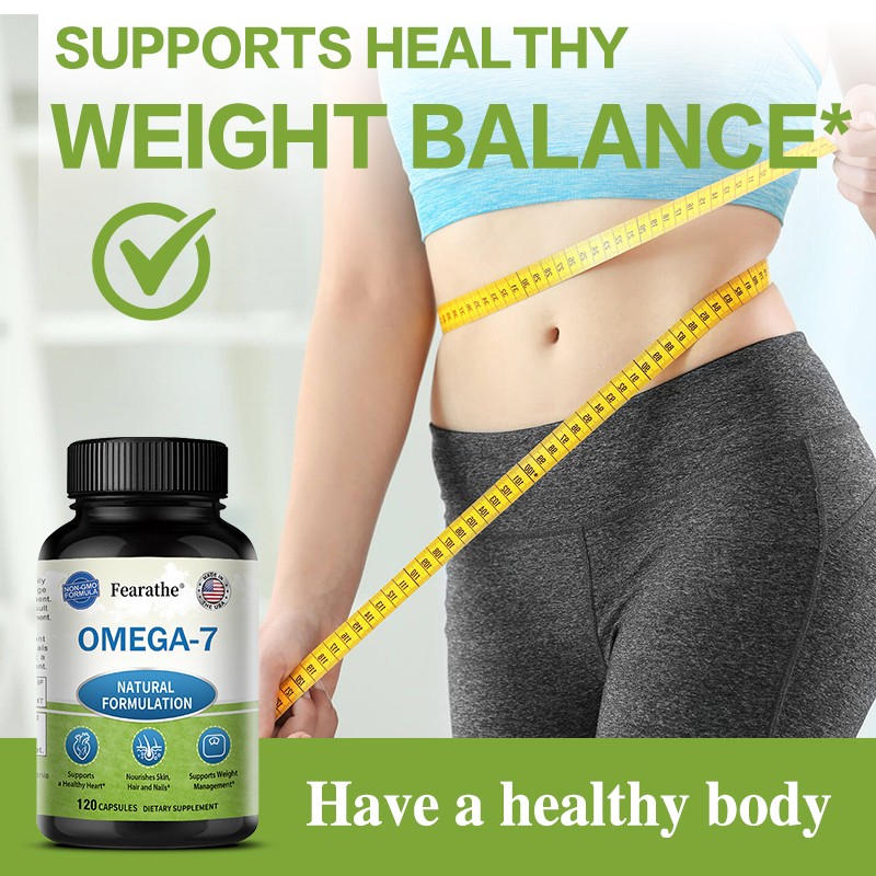 Omega 7 Fatty Acids 900mg/Serving Natural Sea Buckthorn Oil Weight Management