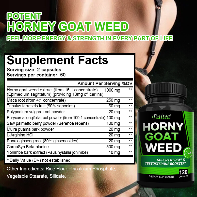 Horny Goat Weed Complex Male Enhancement and Natural Testosterone Booster