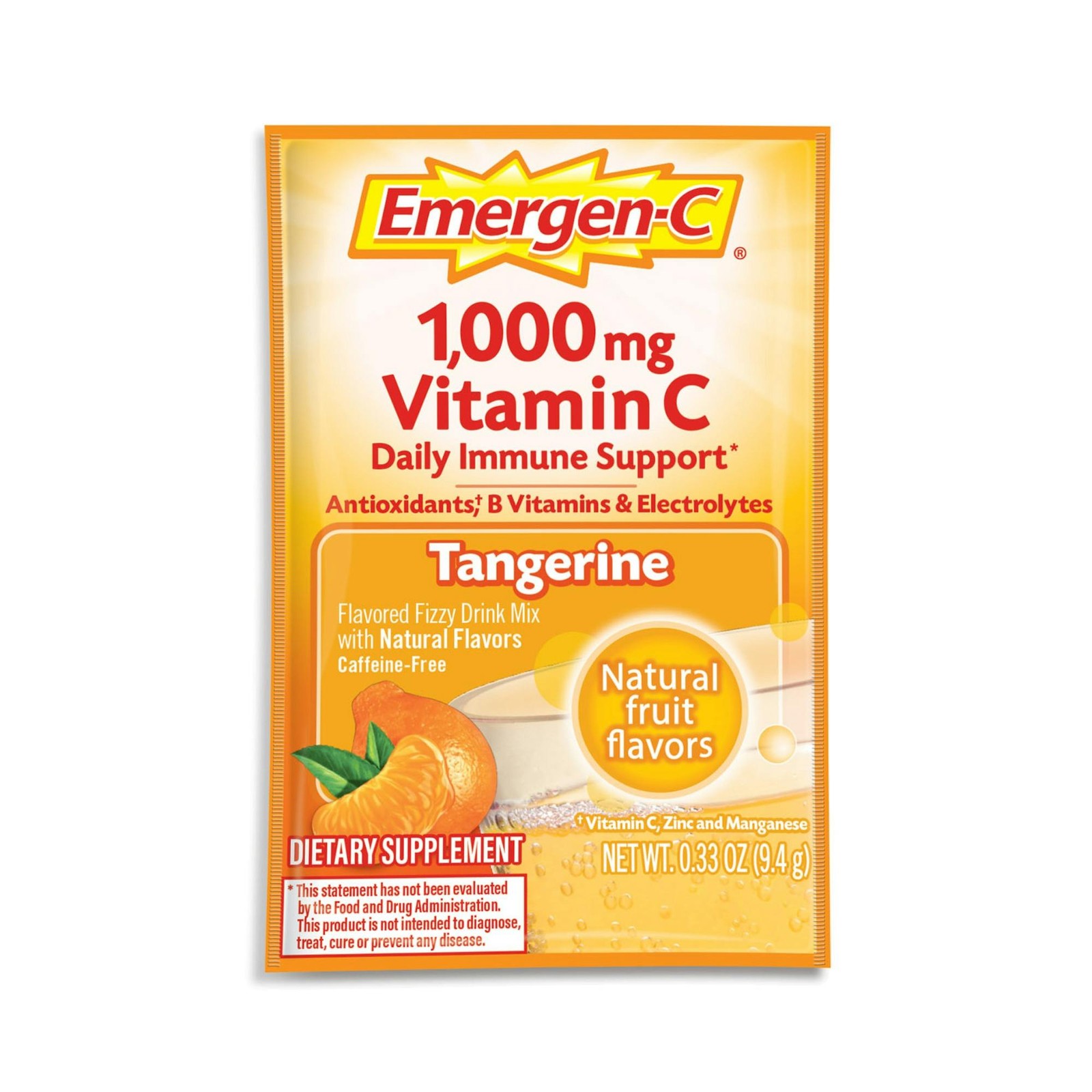 Solgar Ester-C 1000 mg Effervescent Powder Packet – Tangerine