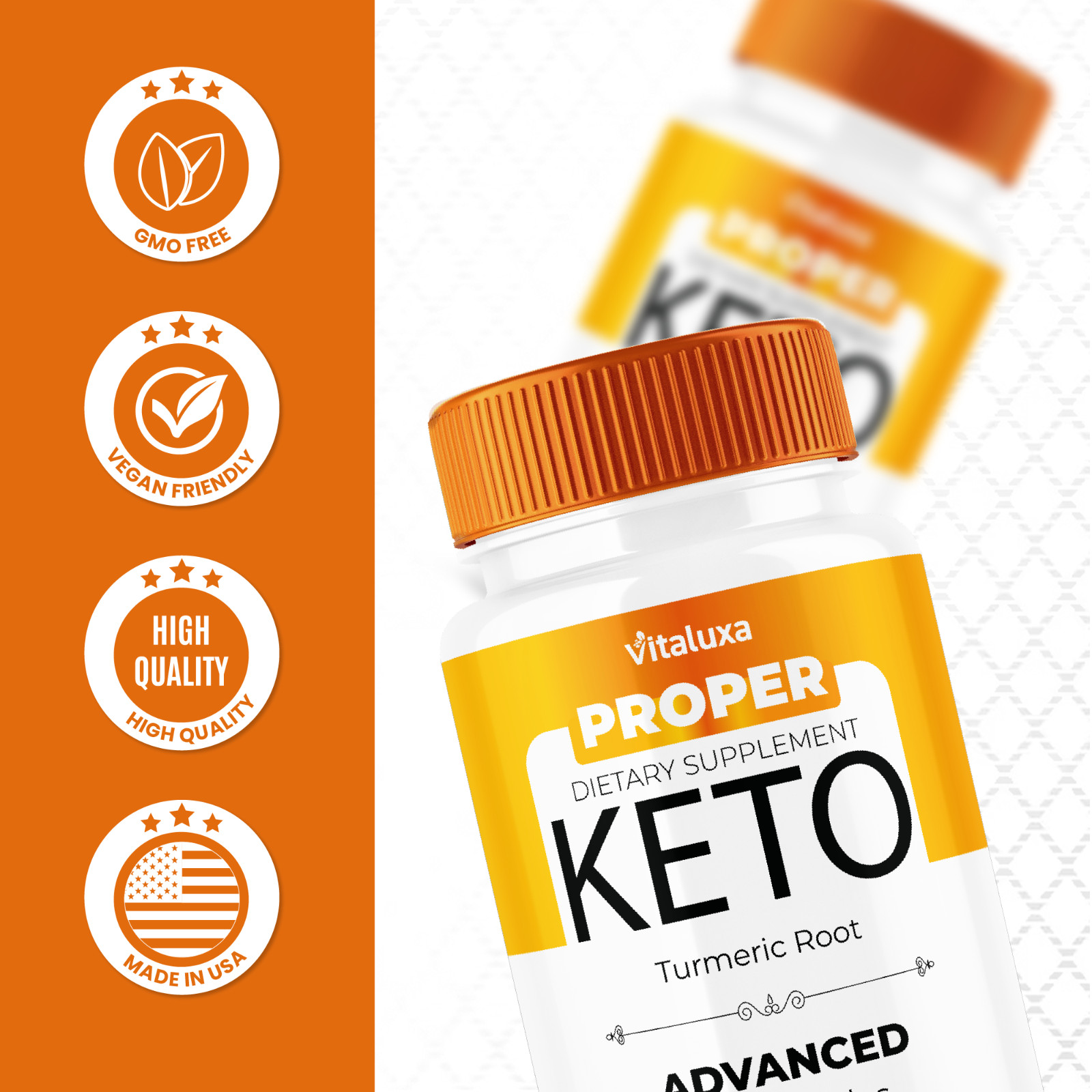 (3 Pack) Proper Keto Pills, Supplement for Weight Loss Support (180 Capsules)