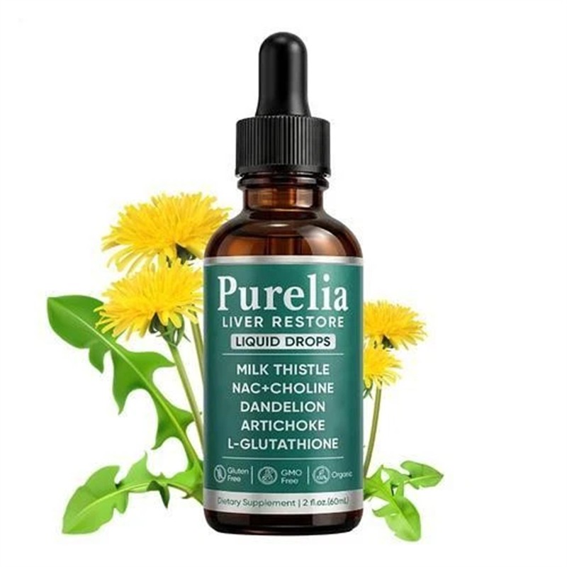 Purelia Liver Restore Drops – Complete Liver Detox Support Supplement 60ml