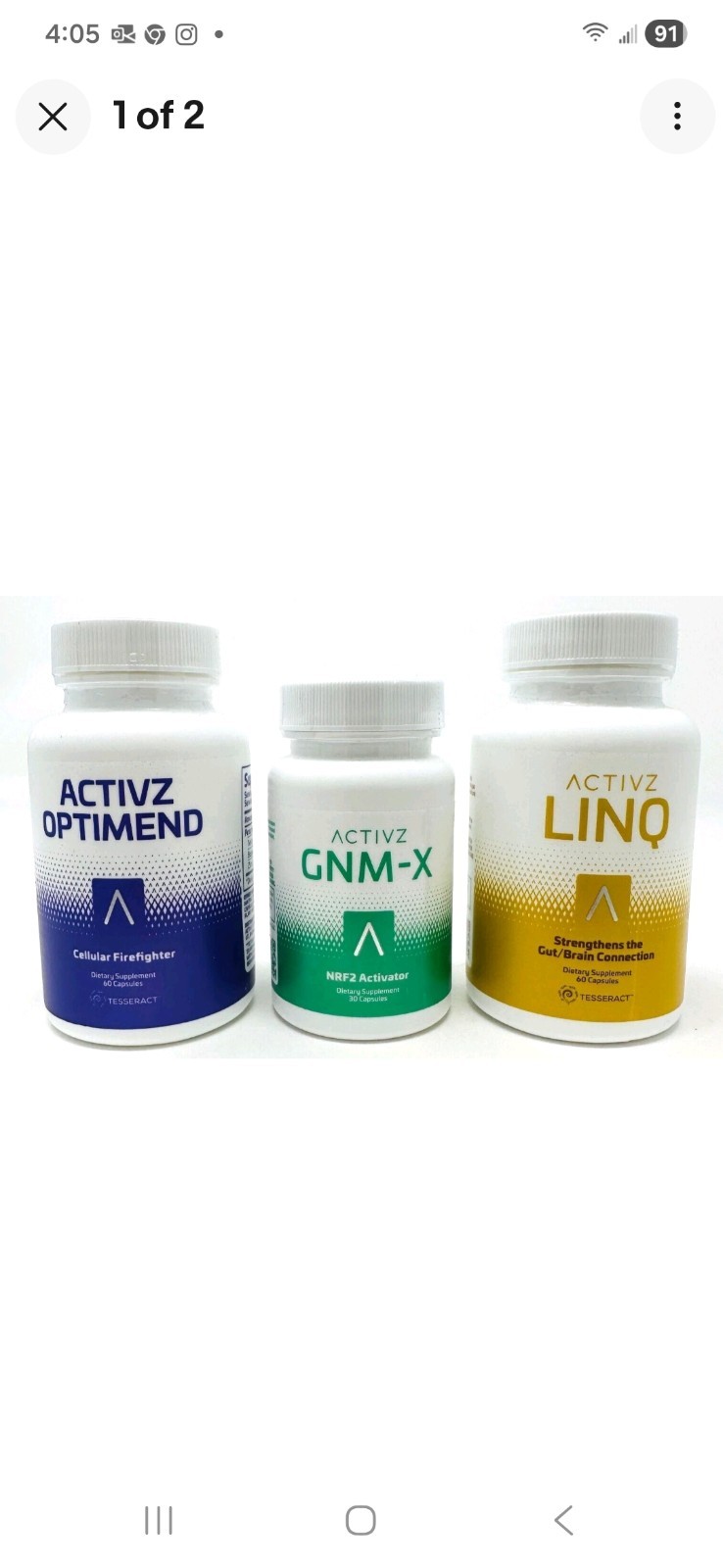 ACTIVZ TRIFECTA COMBO: 1 GNM-X (30) + 1 LINQ (60) + 1 OPTIMEND (60) – ACTIVE