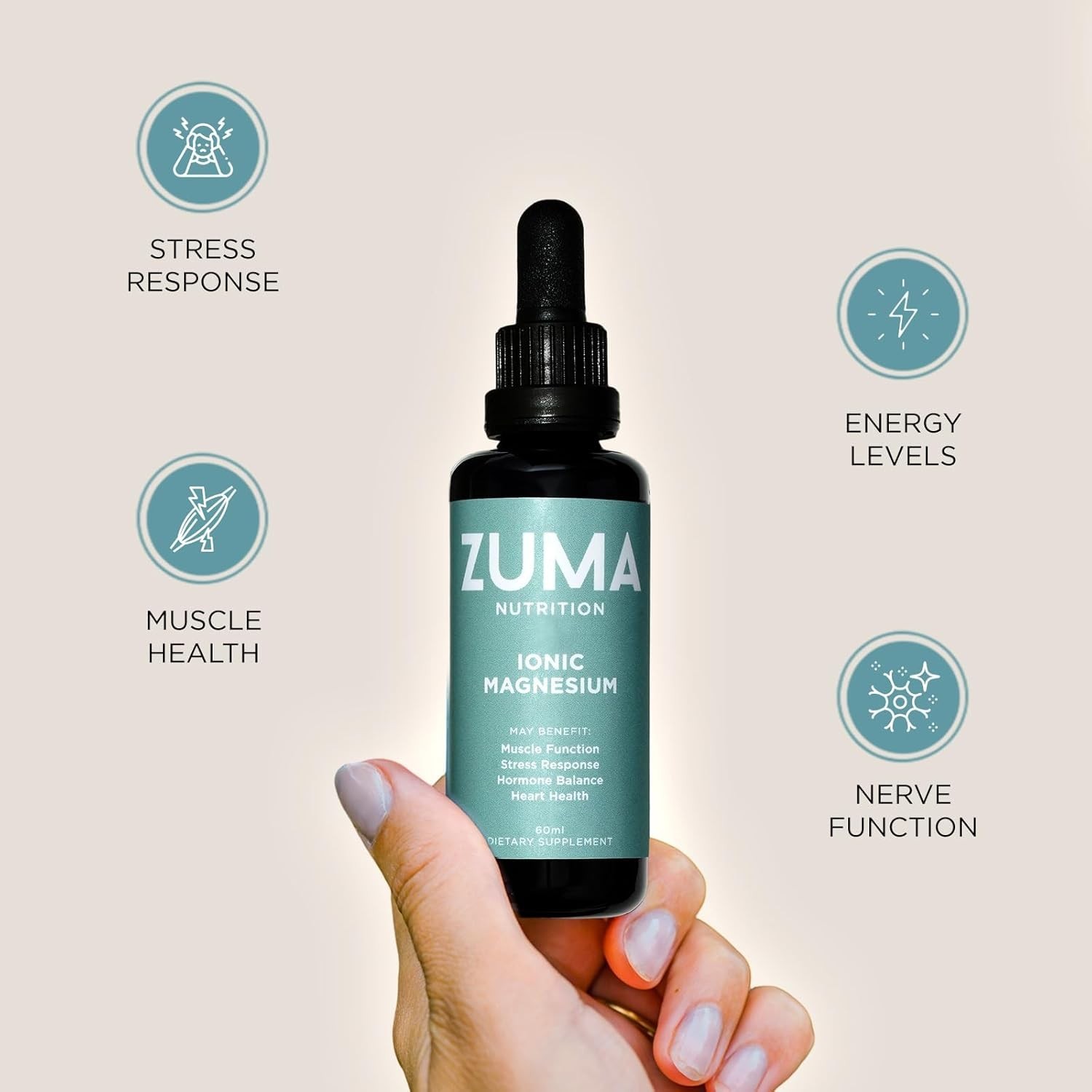 ZUMA Nutrition Liposomal Ashwandha Root Tonic 60 ml Organic Vegan Stress Relief