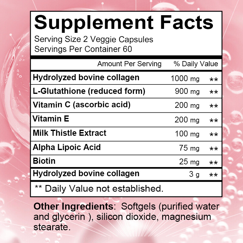 Collagen Complex 2500 mg strengthens the immune system for healthy skin