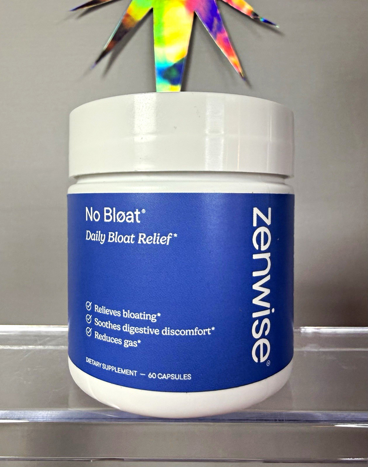 Zenwise No Bloat Daily Bloat Relief Capsules Gas Relief Digestive Support 60 ct