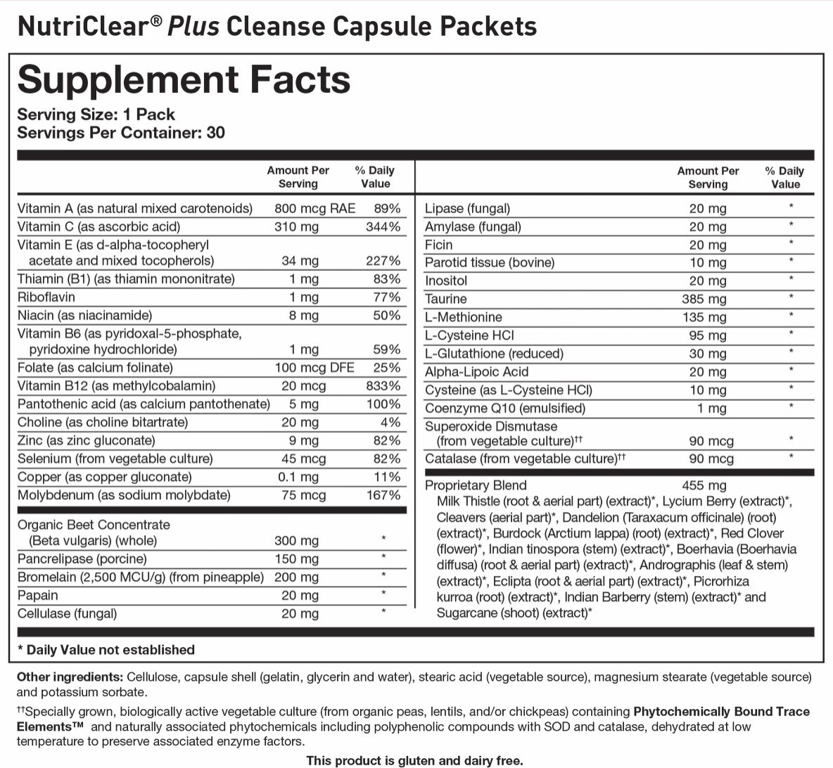 Biotics Research NutriClear Plus 15-Day Metabolic Cleanse Kit (Pouches & Packs)