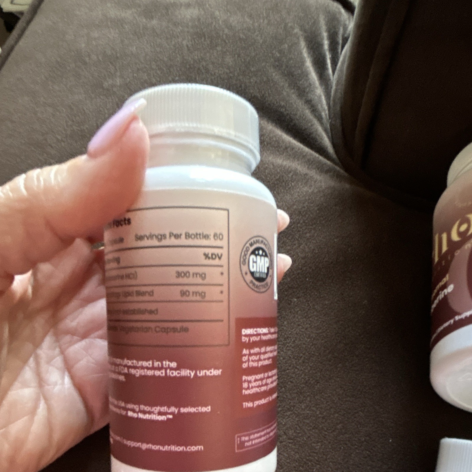 Rho Nutrition Liposomal Berberine 300 mg 60 Capsules Vegetarian GMP Metabolism