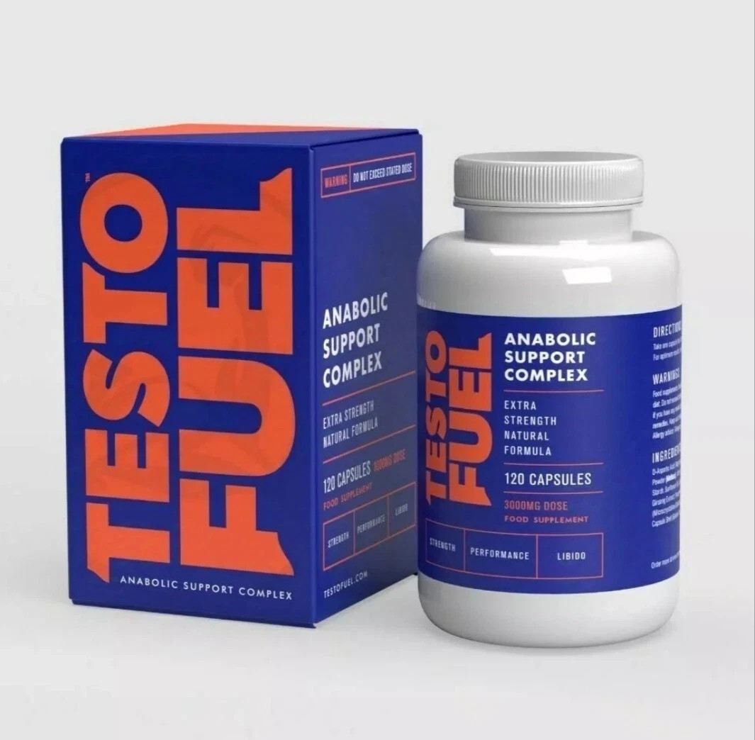 TestoFuel Anabolic Support Complex Testosterone Booster – 120 Capsules