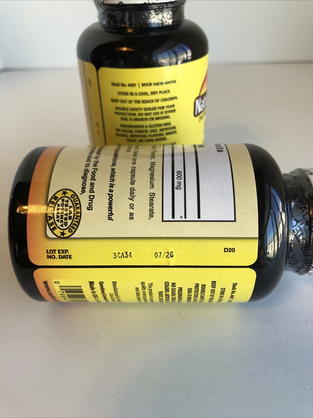 3 Bottles Nature’s Blend NAC N-Acetyl-L-Cysteine 600mg 100ct Capsules Each