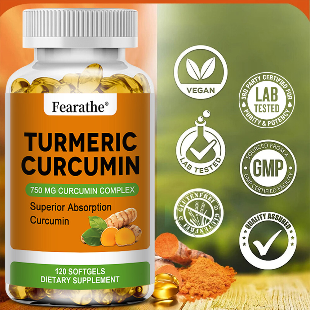 Turmeric Curcumin 750 mg Herbal Extract 30 to 120 Capsules