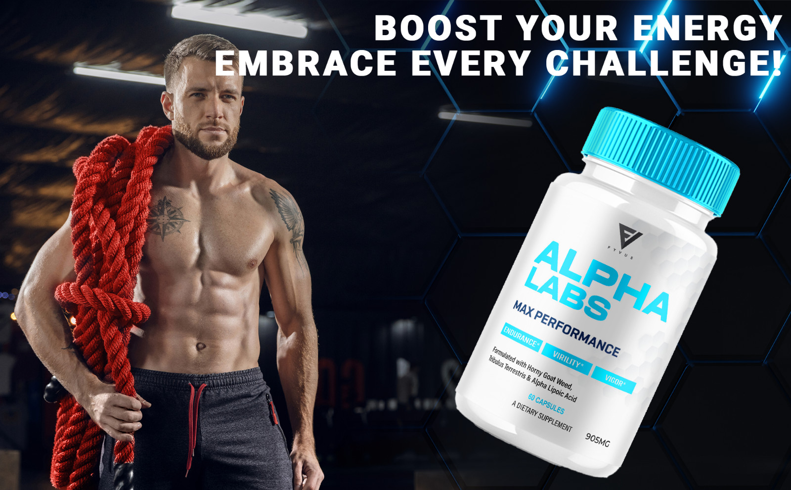 (2 Pack) Alpha Labs Max Performance Supplement AlphaLabs Pills (120 Capsules)