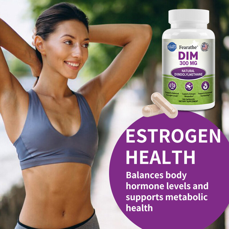DIM 300mg Plus BioPerine – Estrogen Metabolism & Balance, PCOS, Hormonal Acne