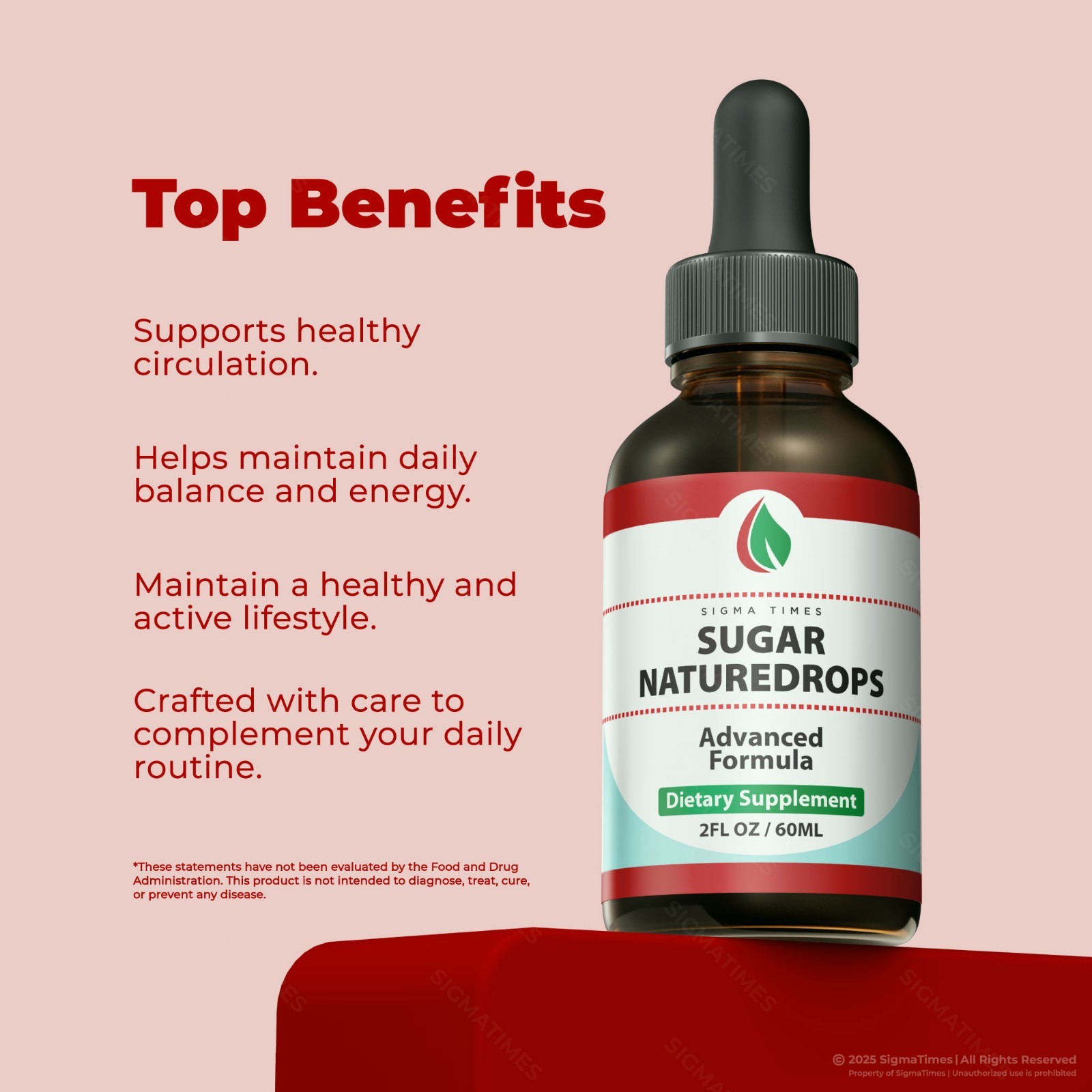 Sugar Nature Drops – Natural Blood Health Support Liquid Supplement – 5 Pack