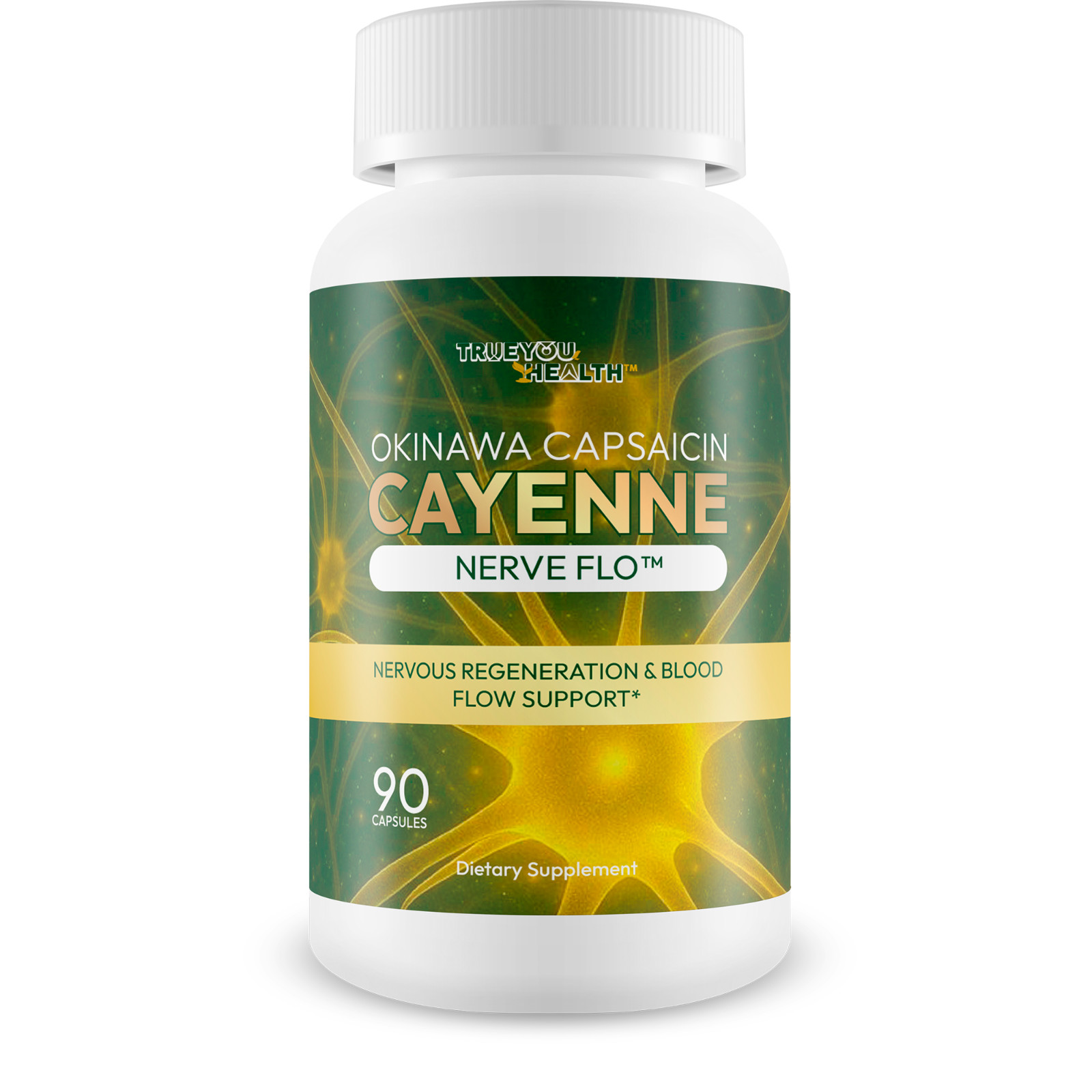 Okinawa Capsaicin Cayenne Nerve Flo – Neuropathy, Memory, & Pressure Supplement